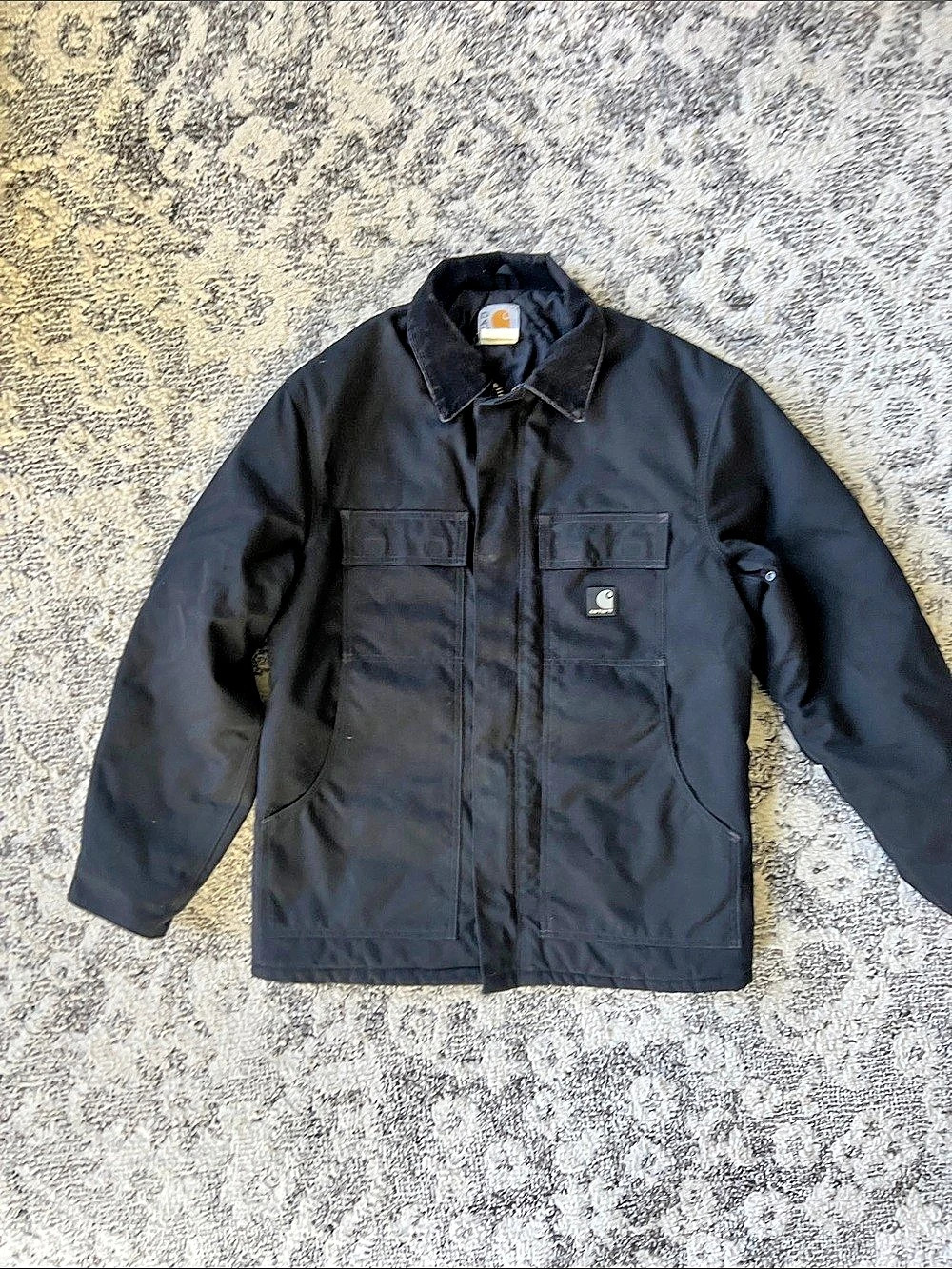 Men's Carhartt Loose Fit Firm Duck Insulated Traditional Canvas Jacket